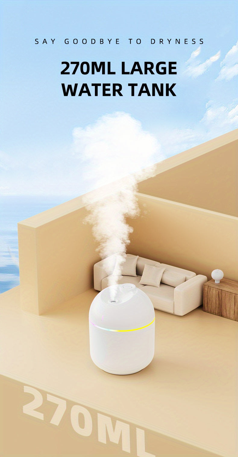 270ml Cool Mist Aroma Humidifier with LED