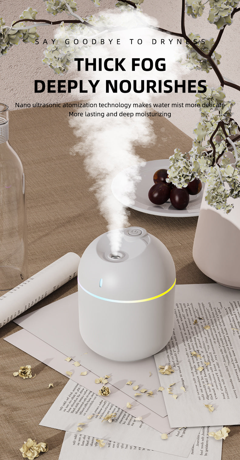 270ml Cool Mist Aroma Humidifier with LED