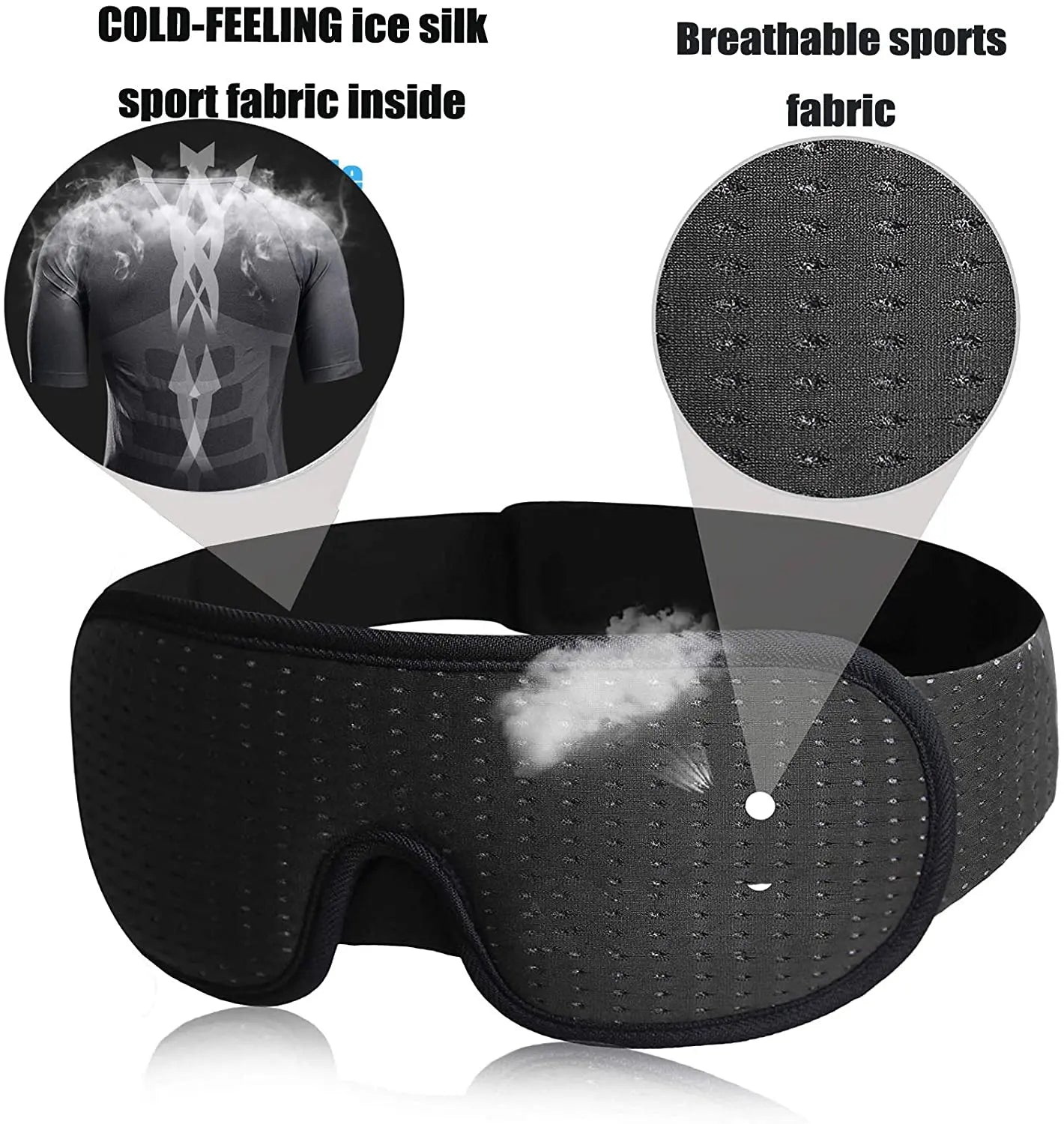 3D Padded Sleep Mask – Light-Blocking Blindfold