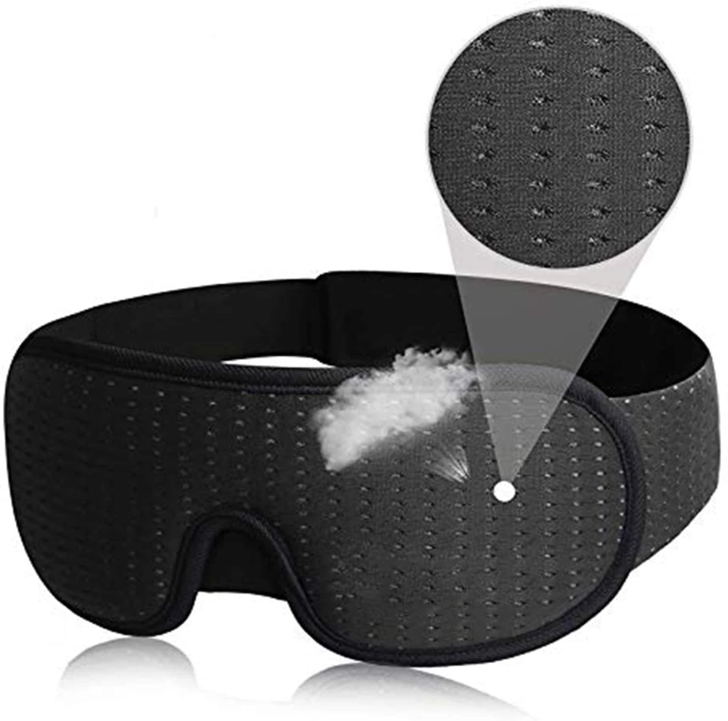 3D Padded Sleep Mask – Light-Blocking Blindfold