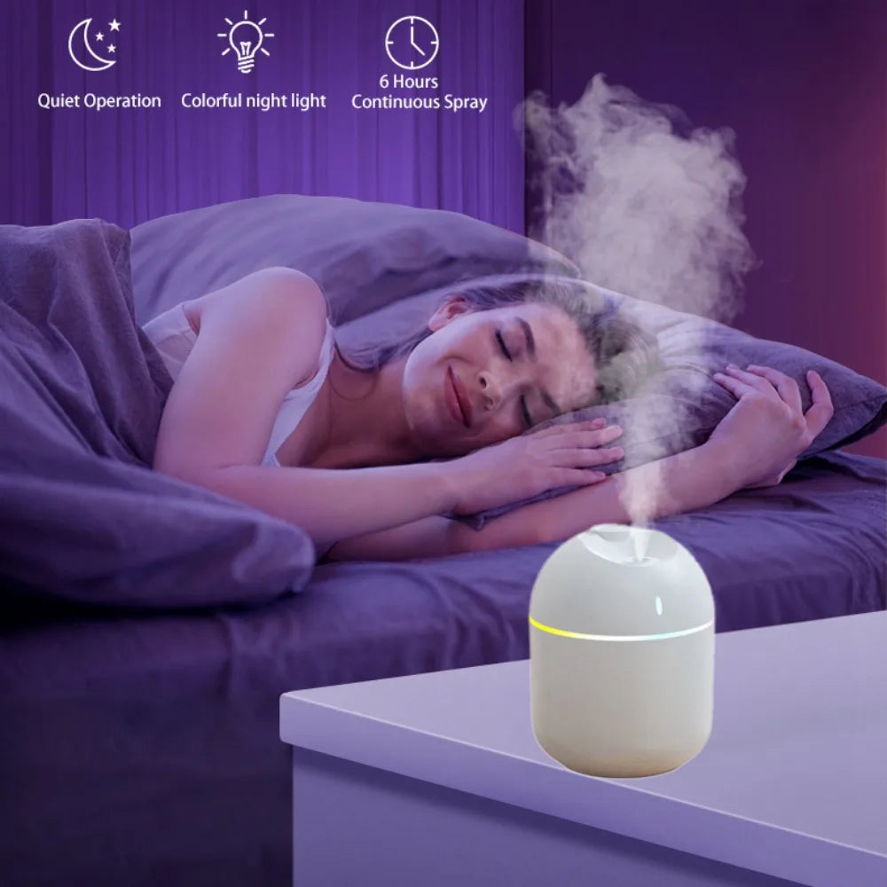 270ml Cool Mist Aroma Humidifier with LED