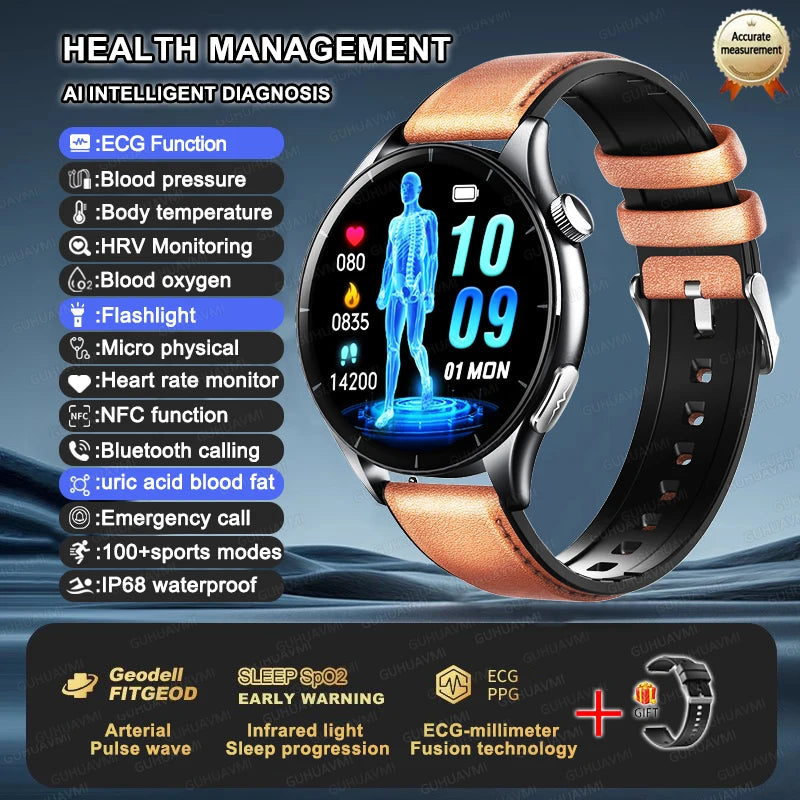 2025 ECG+PPG Smart Health Watch
