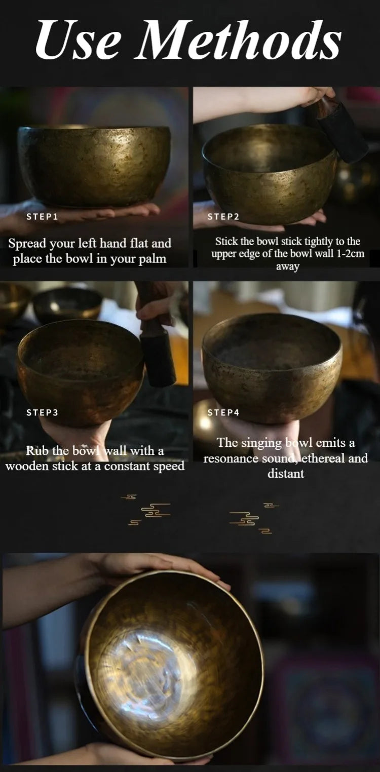 Nepal Copper Singing Bowl for Meditation
