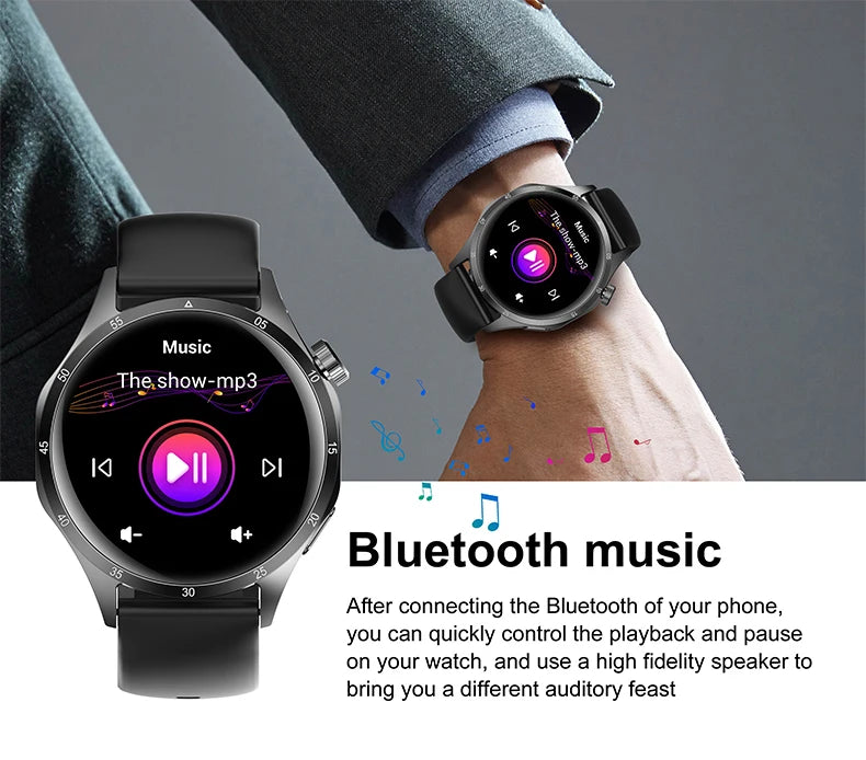 2025 Men’s GPS Smartwatch – AMOLED & NFC
