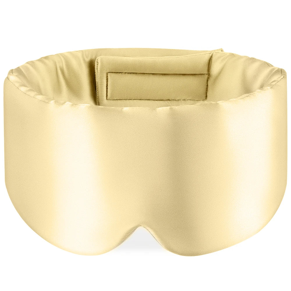100% Mulberry Silk Sleep Mask – Padded Eyepatch