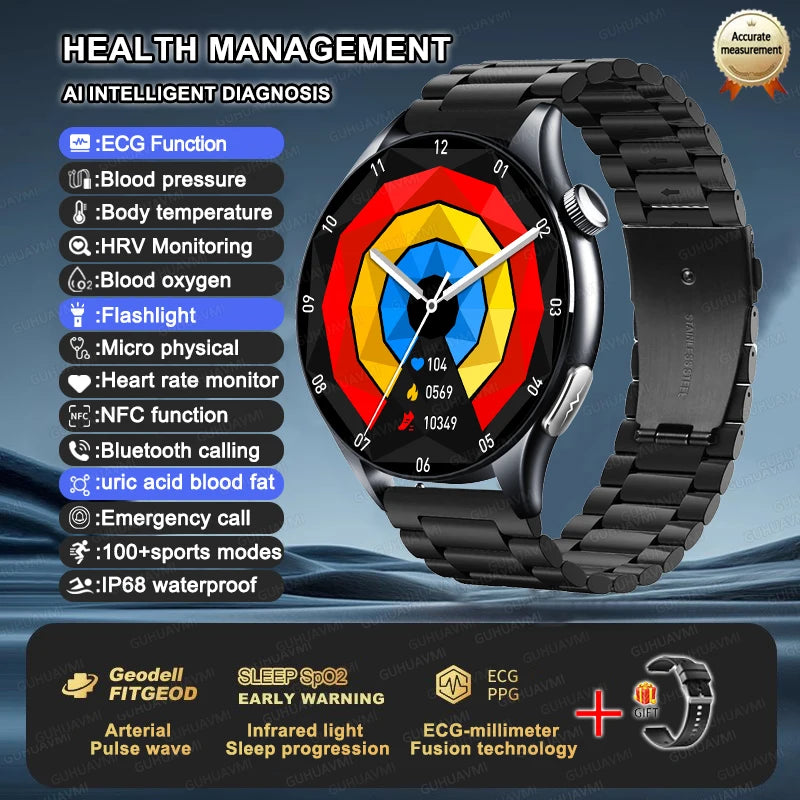 2025 ECG+PPG Smart Health Watch
