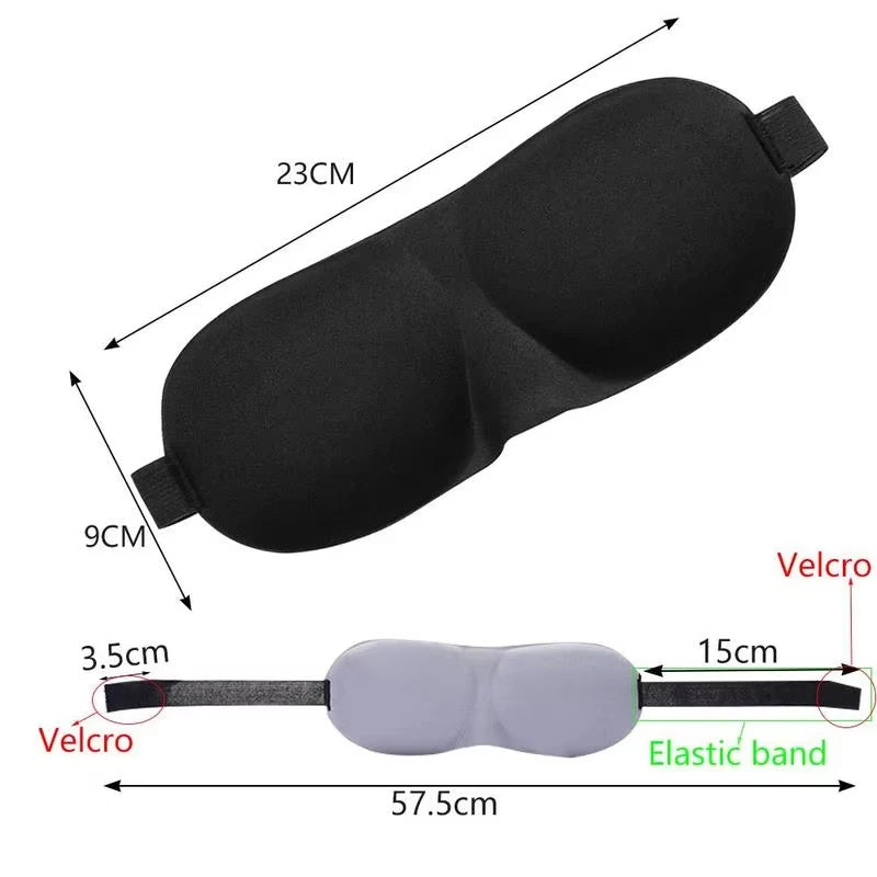 3D Sleep Mask for Side Sleepers – Contoured Light Blocking Eye Mask