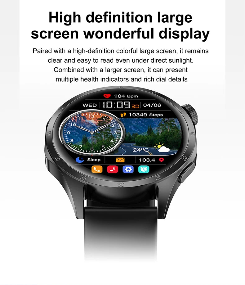 2025 Men’s GPS Smartwatch – AMOLED & NFC
