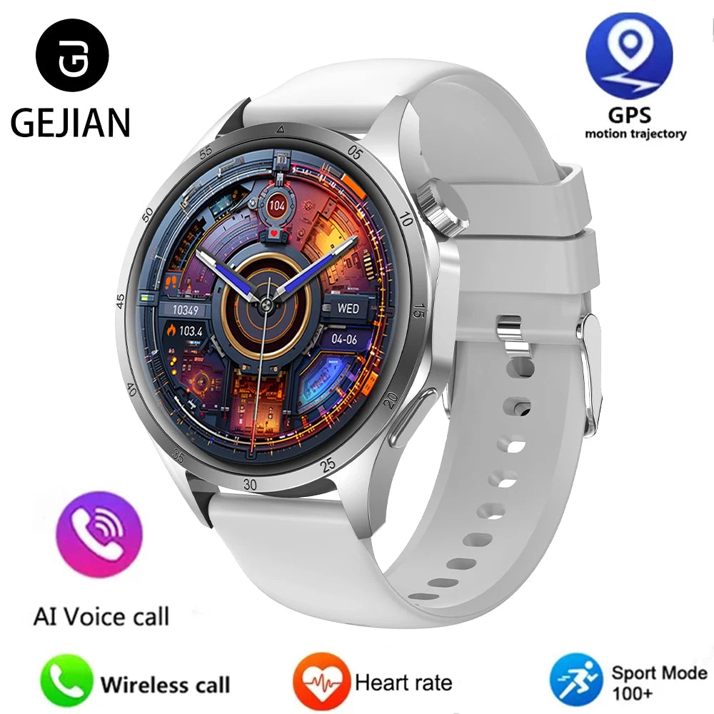 2025 Men’s GPS Smartwatch – AMOLED & NFC
