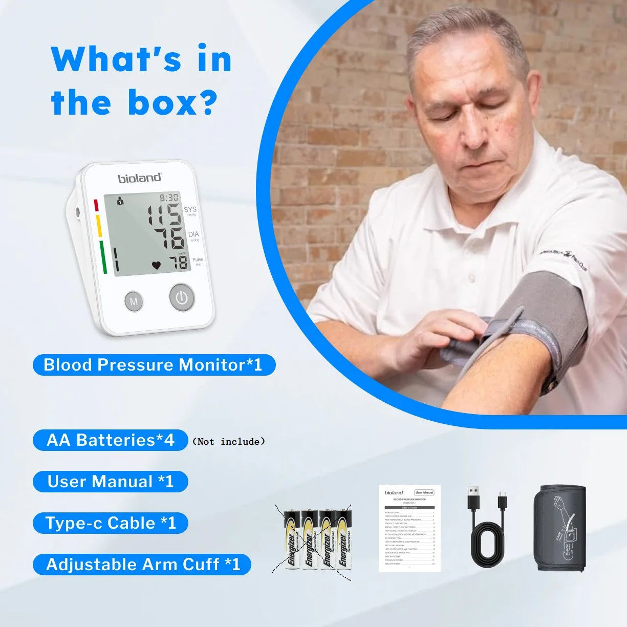 Automatic Upper Arm Blood Pressure Monitor