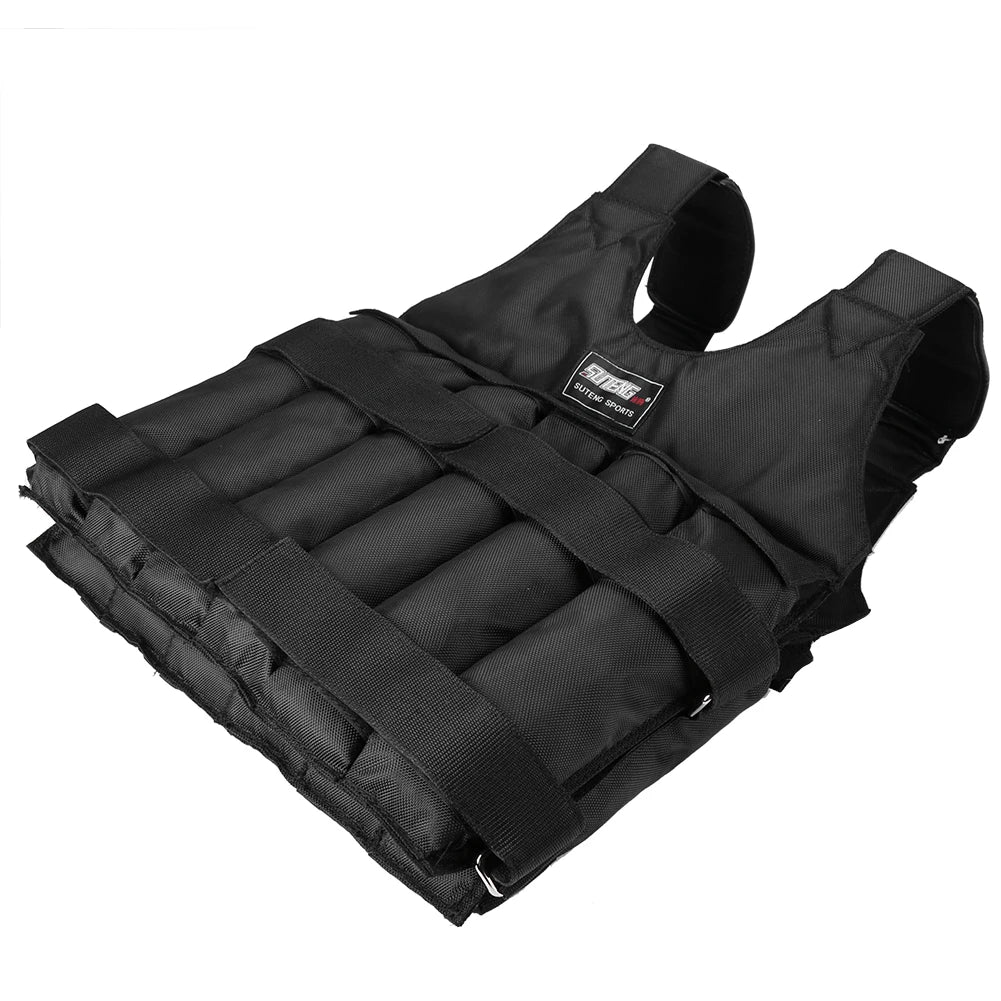Adjustable Weighted Training Vest – 3/15/35kg Fitness Running Weight Jacket