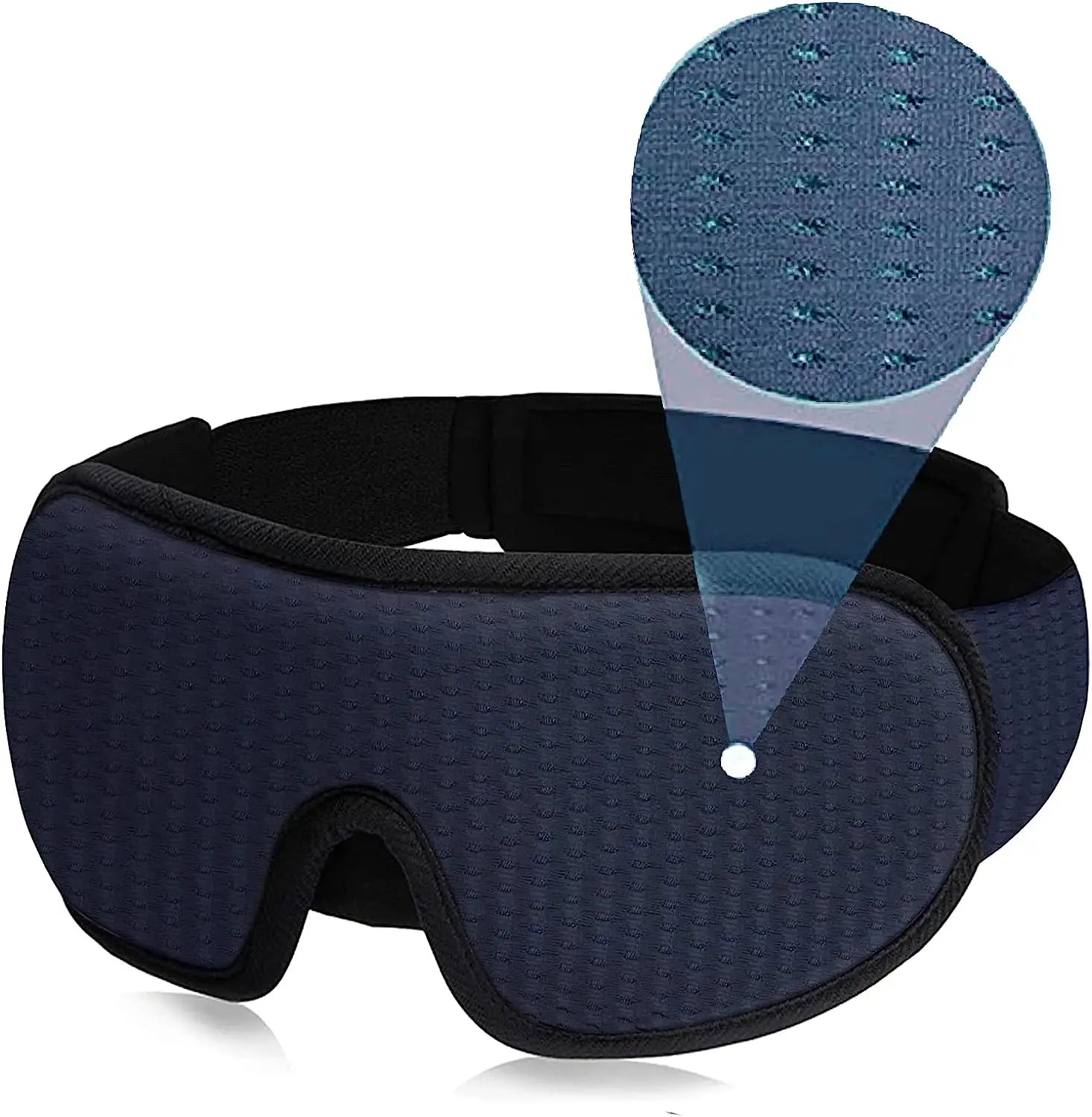 3D Padded Sleep Mask – Light-Blocking Blindfold