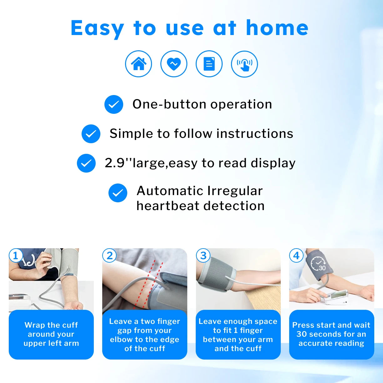 Automatic Upper Arm Blood Pressure Monitor