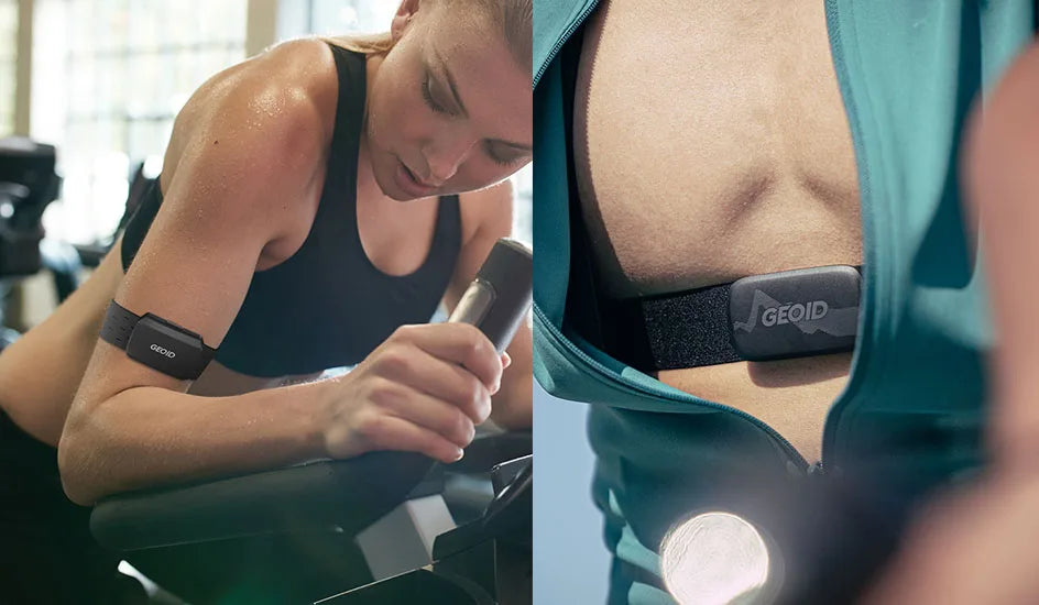 GEOID HS800 Armband Heart Rate Monitor with HS500 Chest Strap