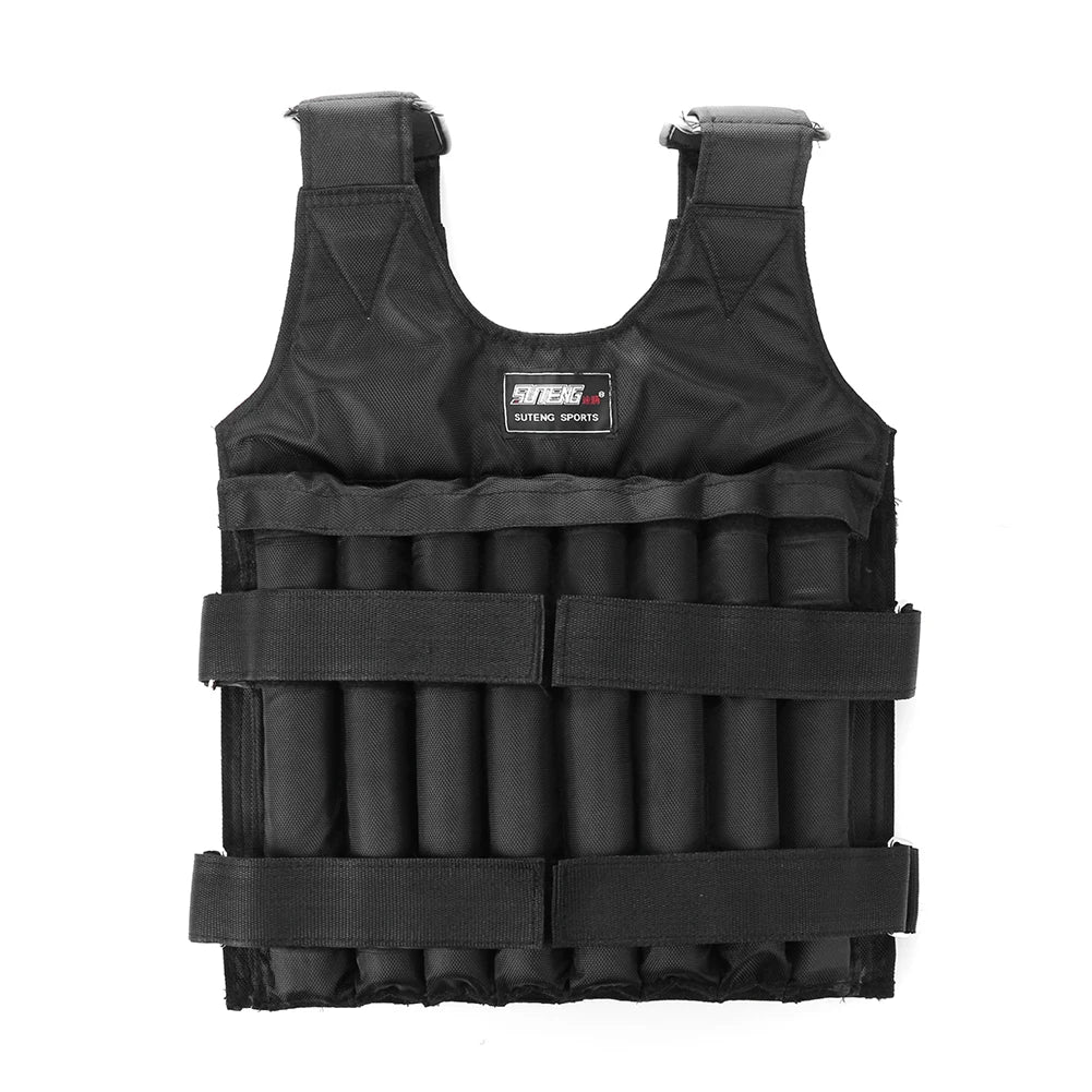 Adjustable Weighted Training Vest – 3/15/35kg Fitness Running Weight Jacket