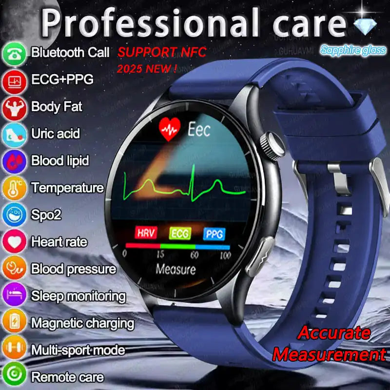 2025 ECG+PPG Smart Health Watch