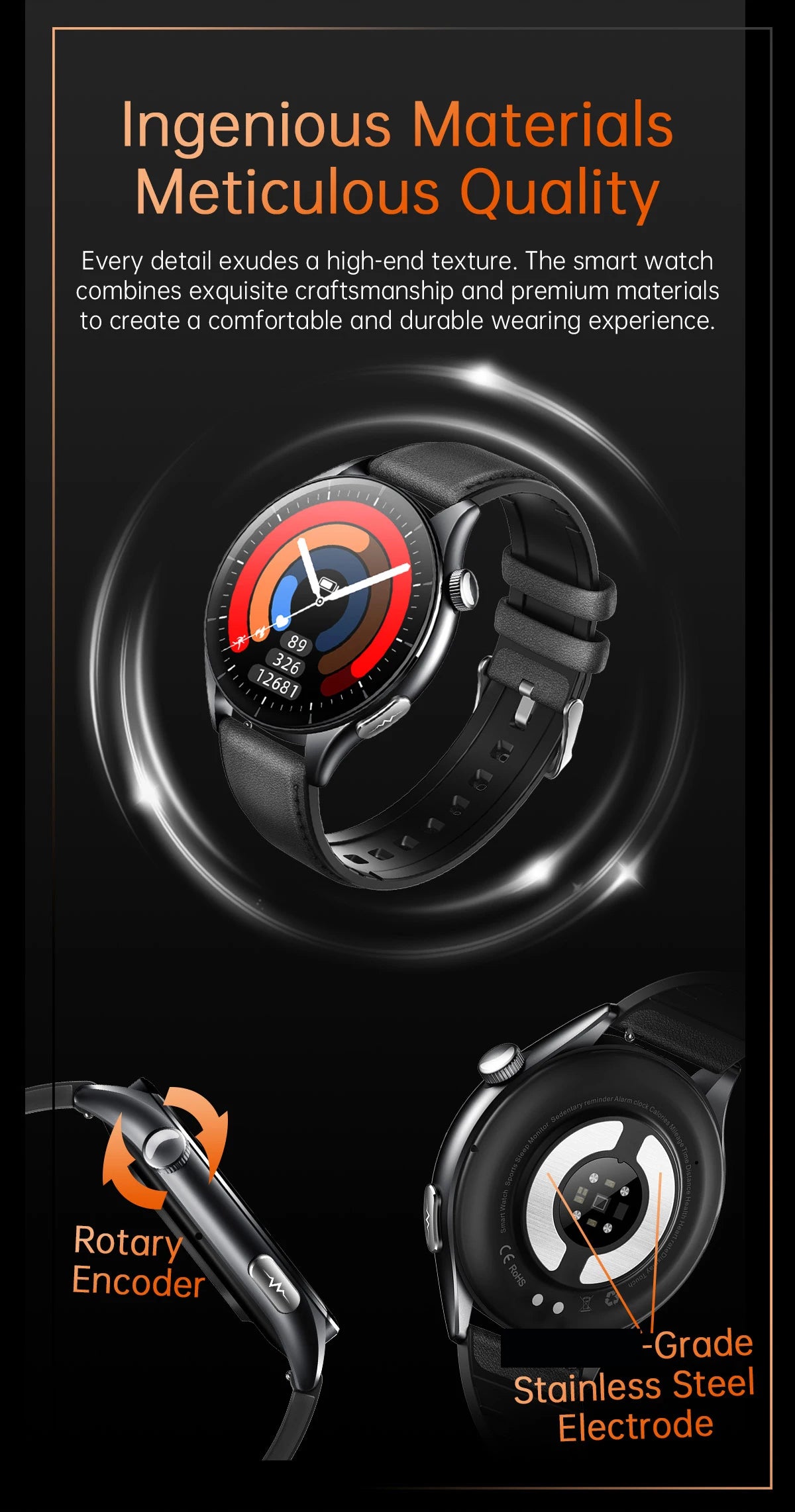 2025 ECG+PPG Smart Health Watch