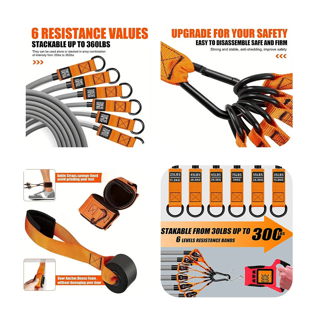 Heavy Duty Resistance Bands with Handles