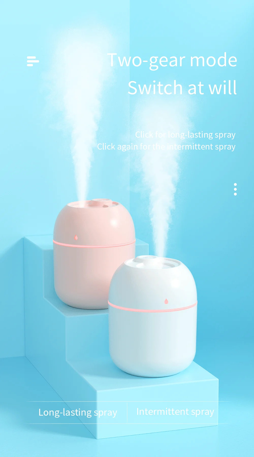 Portable USB Mini Humidifier & Essential Oil Diffuser