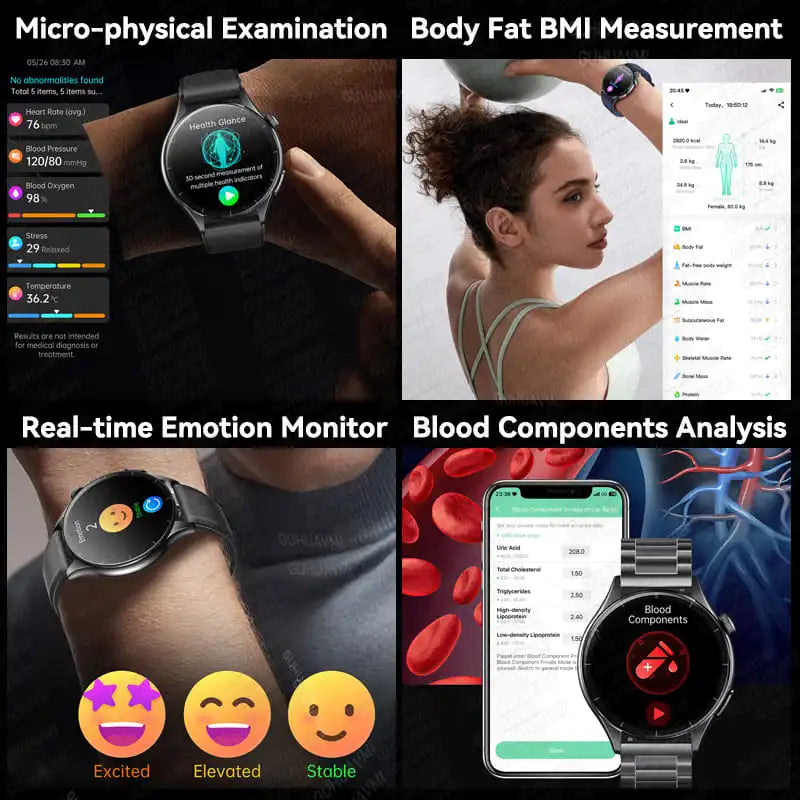 2025 ECG+PPG Smart Health Watch