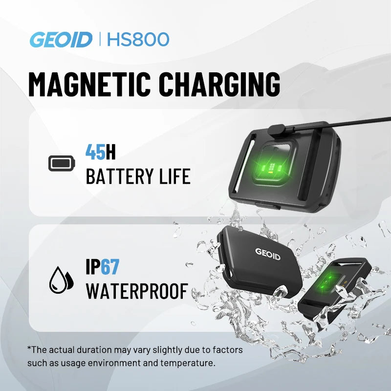 GEOID HS800 Armband Heart Rate Monitor with HS500 Chest Strap