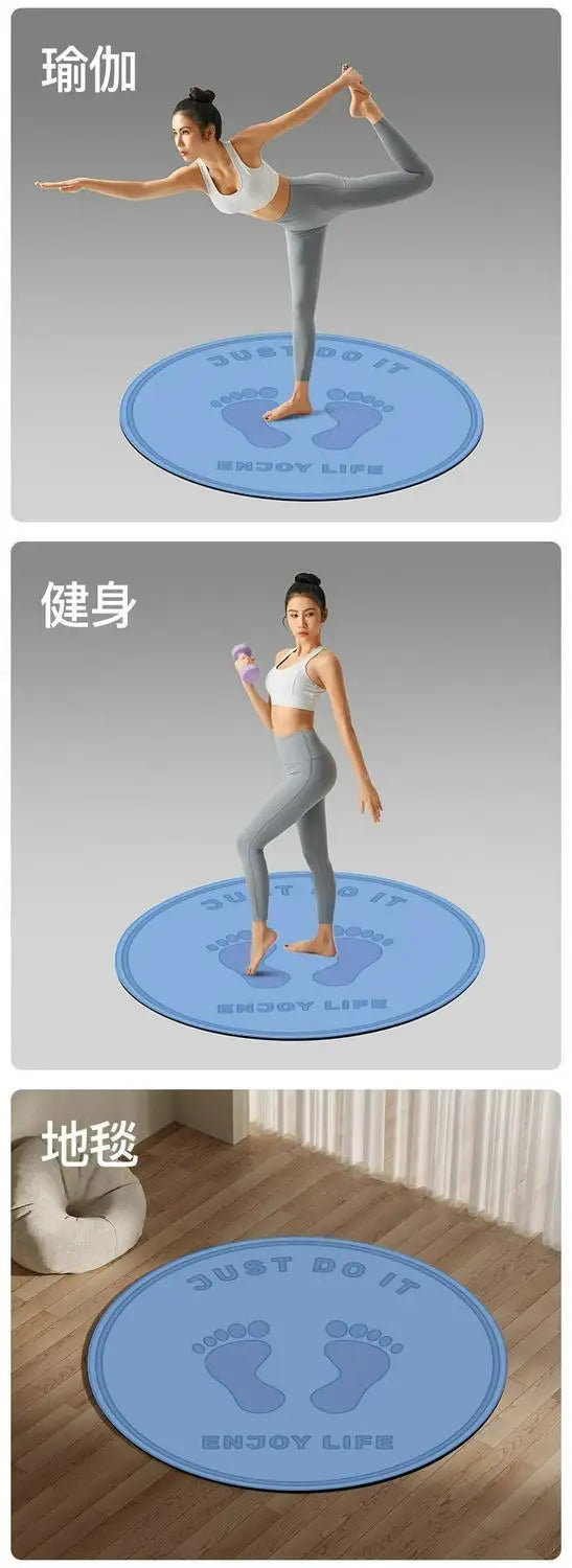 Circular Shock-Absorbing Yoga & Fitness Mat