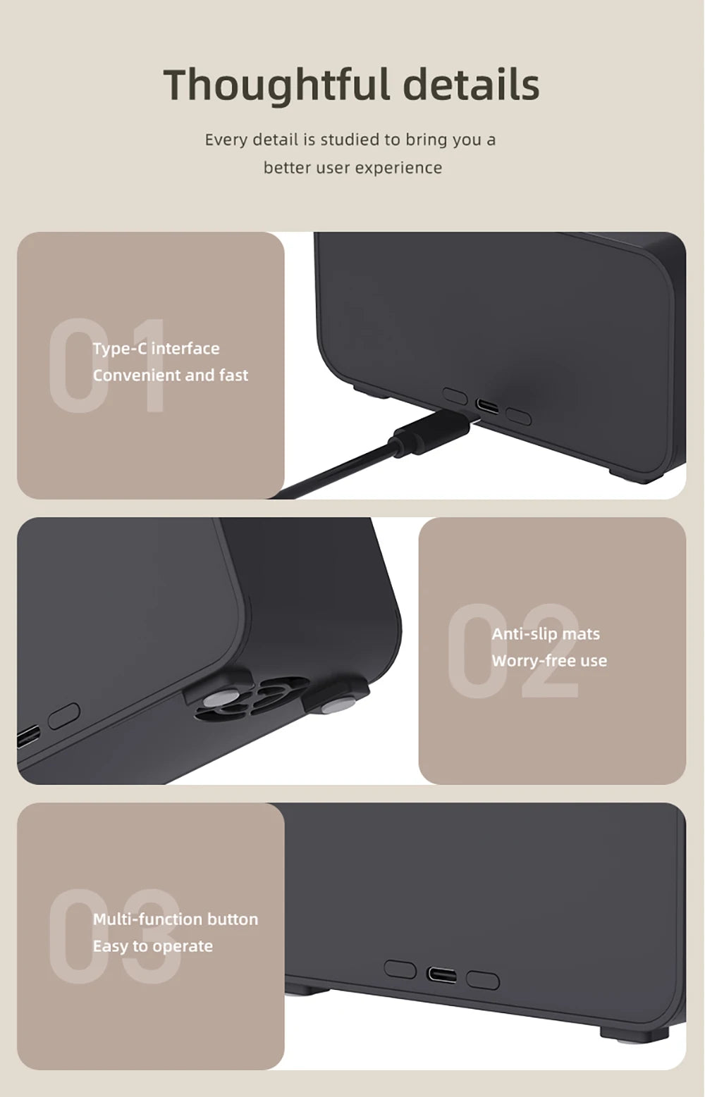 Mini Aroma Diffuser with 7-Color LED