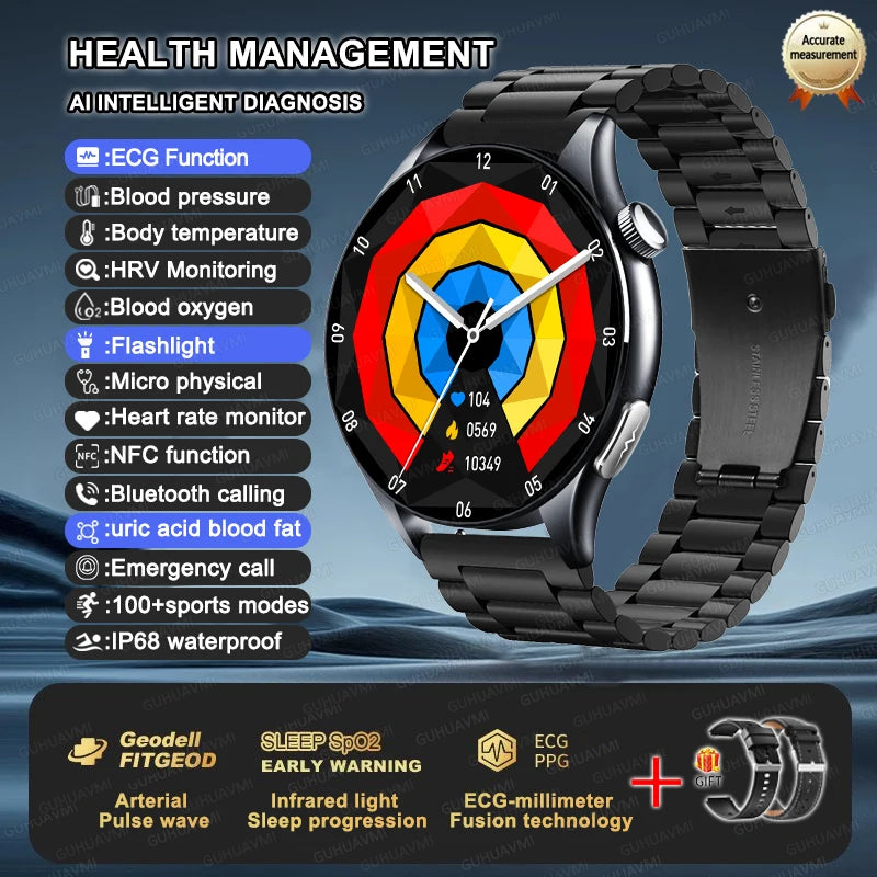 2025 ECG+PPG Smart Health Watch