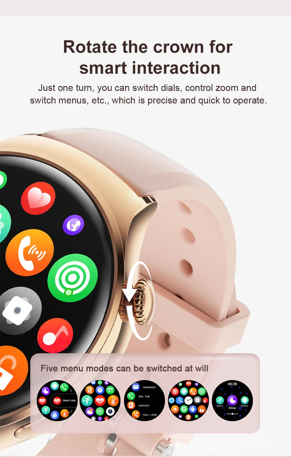 2025 Women’s GPS Smartwatch – NFC & Bluetooth