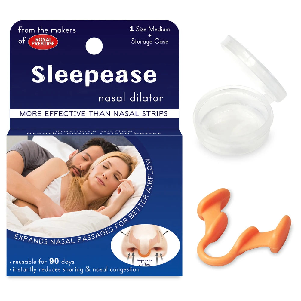 Silicone Anti-Snoring Nose Clip – Comfortable Sleep Aid Breathing Device