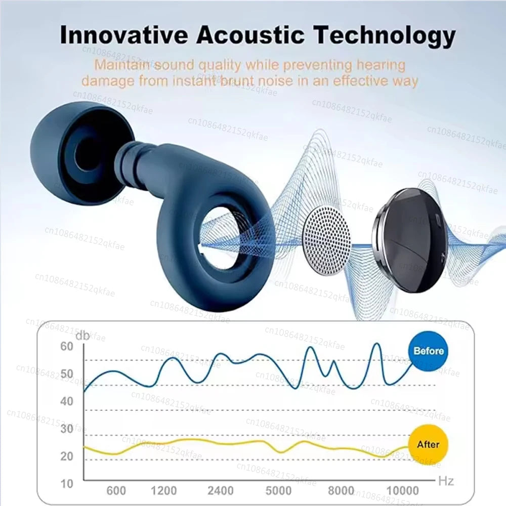 Silicone Noise-Reducing Waterproof Ear Plugs