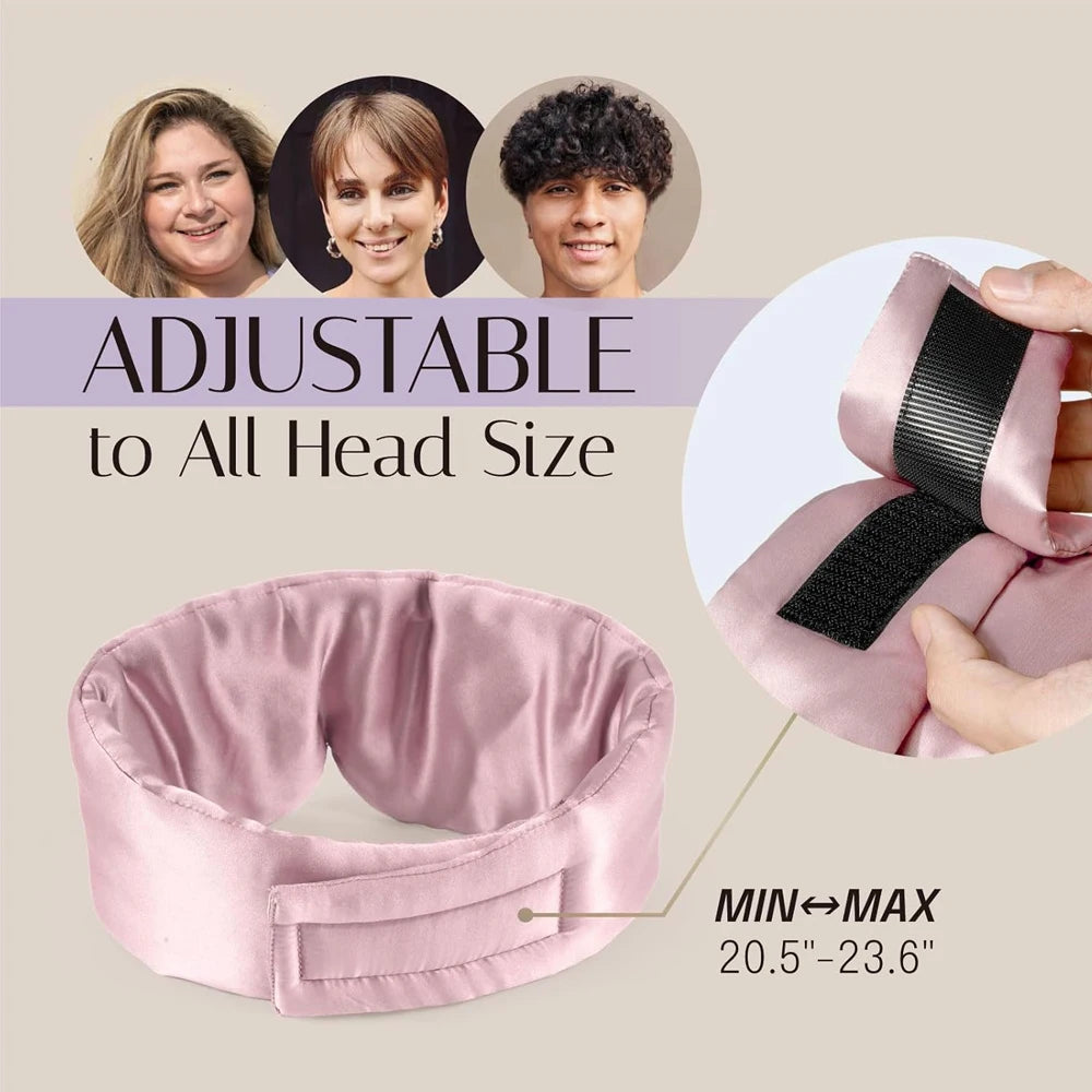 100% Mulberry Silk Sleep Mask – Padded Eyepatch