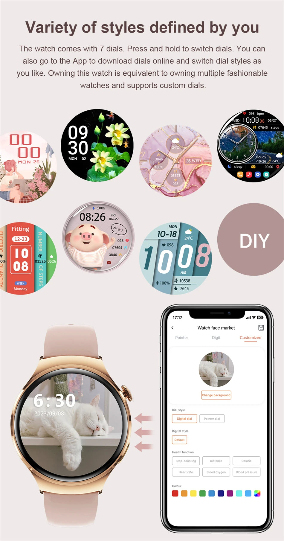 2025 Women’s GPS Smartwatch – NFC & Bluetooth