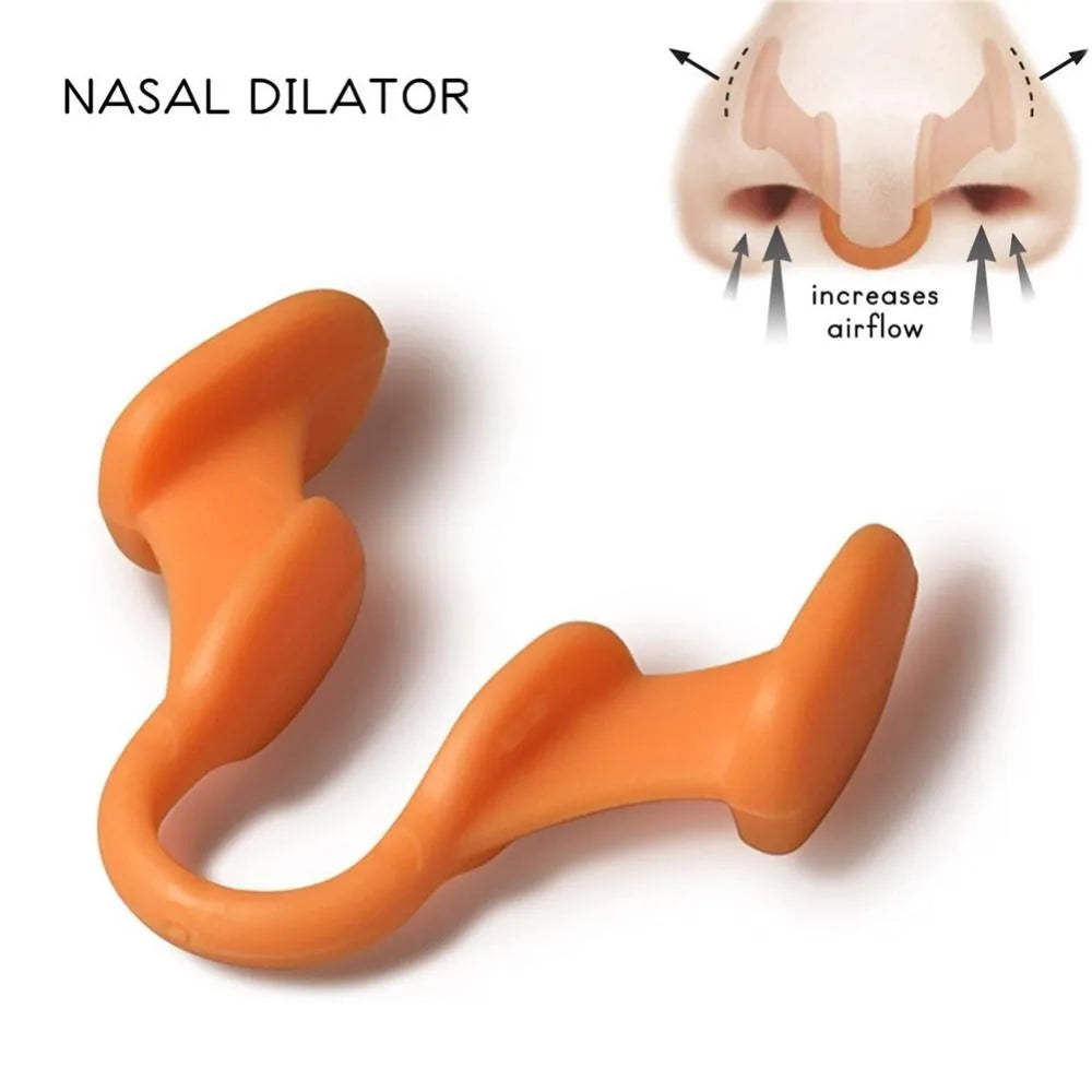 Silicone Anti-Snoring Nose Clip – Comfortable Sleep Aid Breathing Device