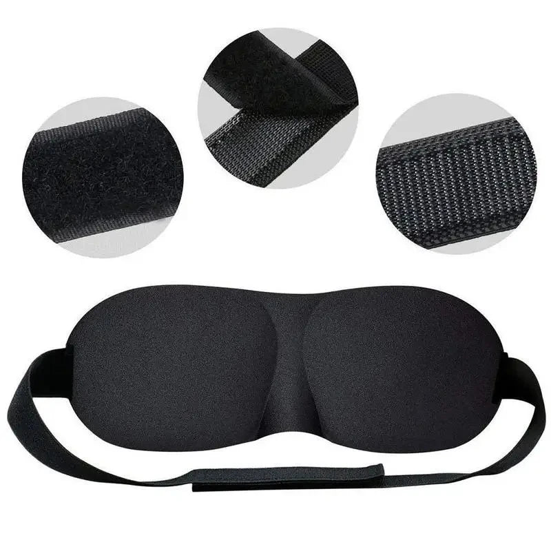 3D Sleep Mask for Side Sleepers – Contoured Light Blocking Eye Mask