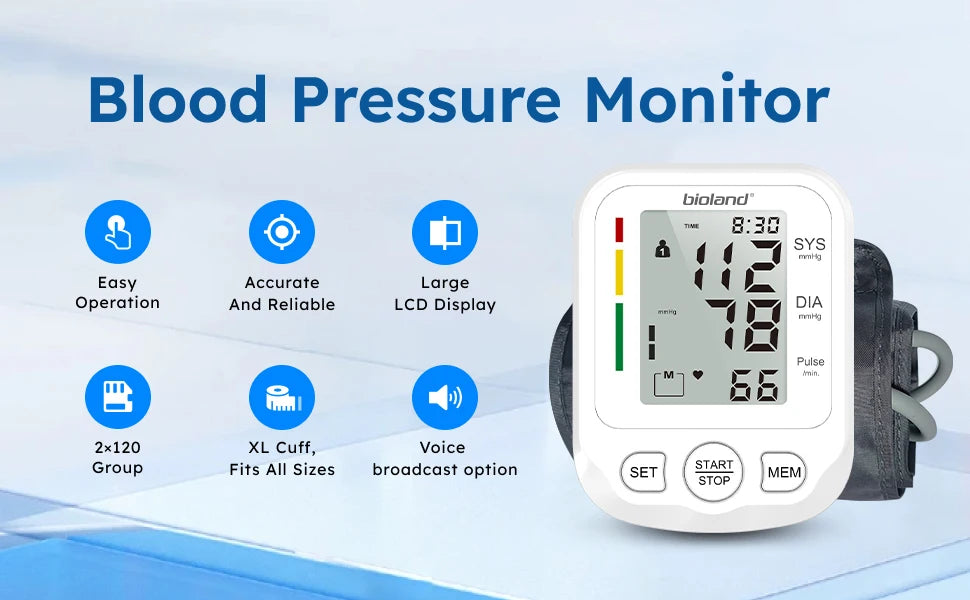 Automatic Upper Arm Blood Pressure Monitor