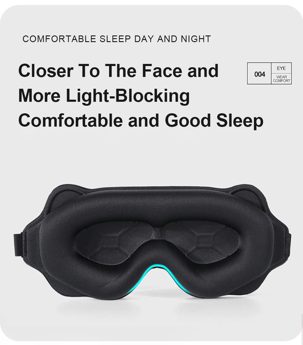 3D Travel Sleep Mask – Light-Blocking Eyepatch