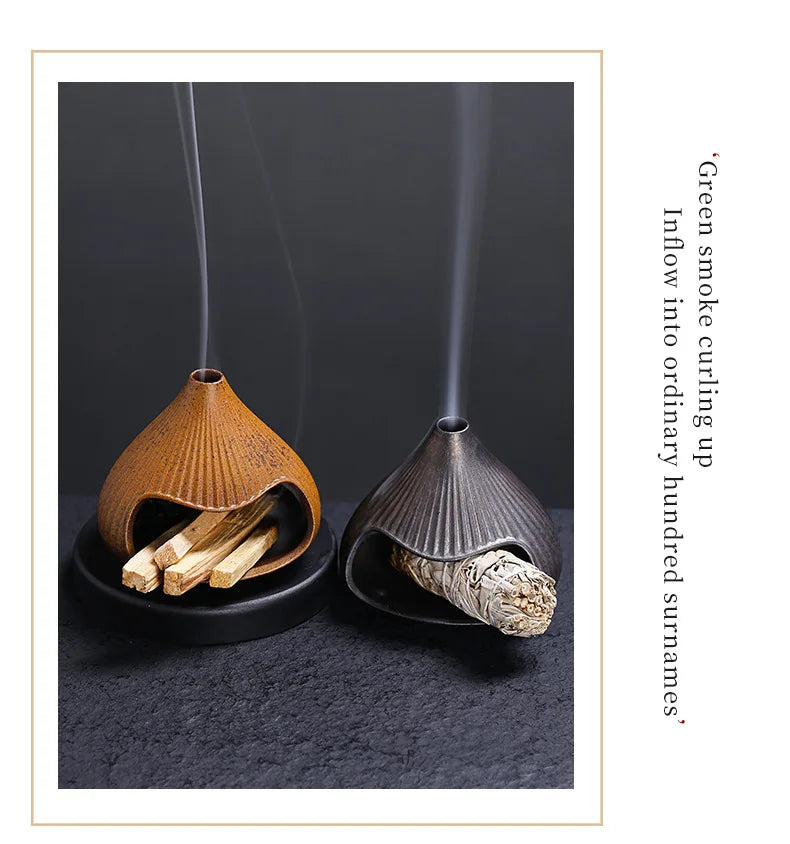 Ceramic Mount Fuji Incense Burner