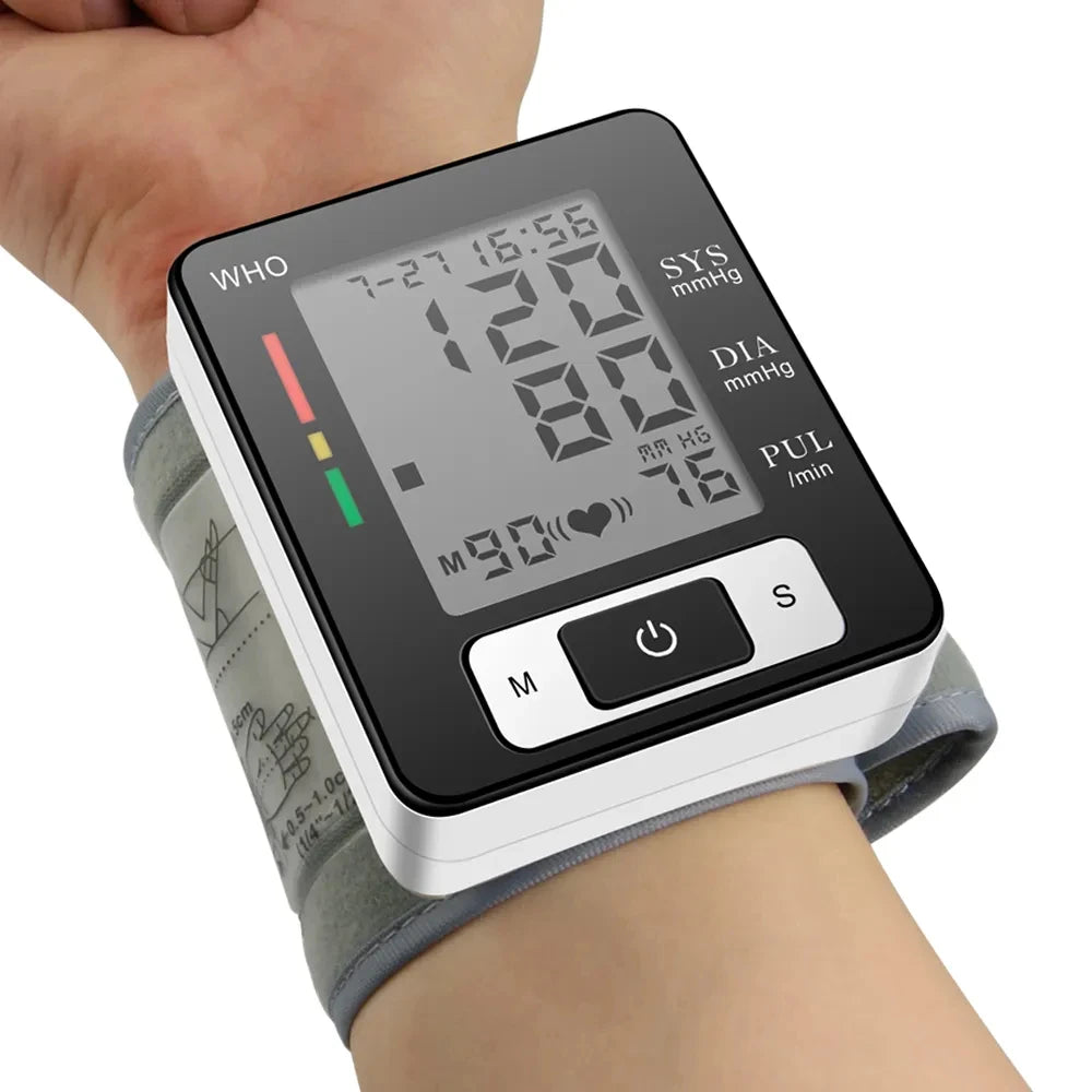 Medical Wrist Blood Pressure Monitor – High Accuracy Digital Electronic Sphygmomanometer