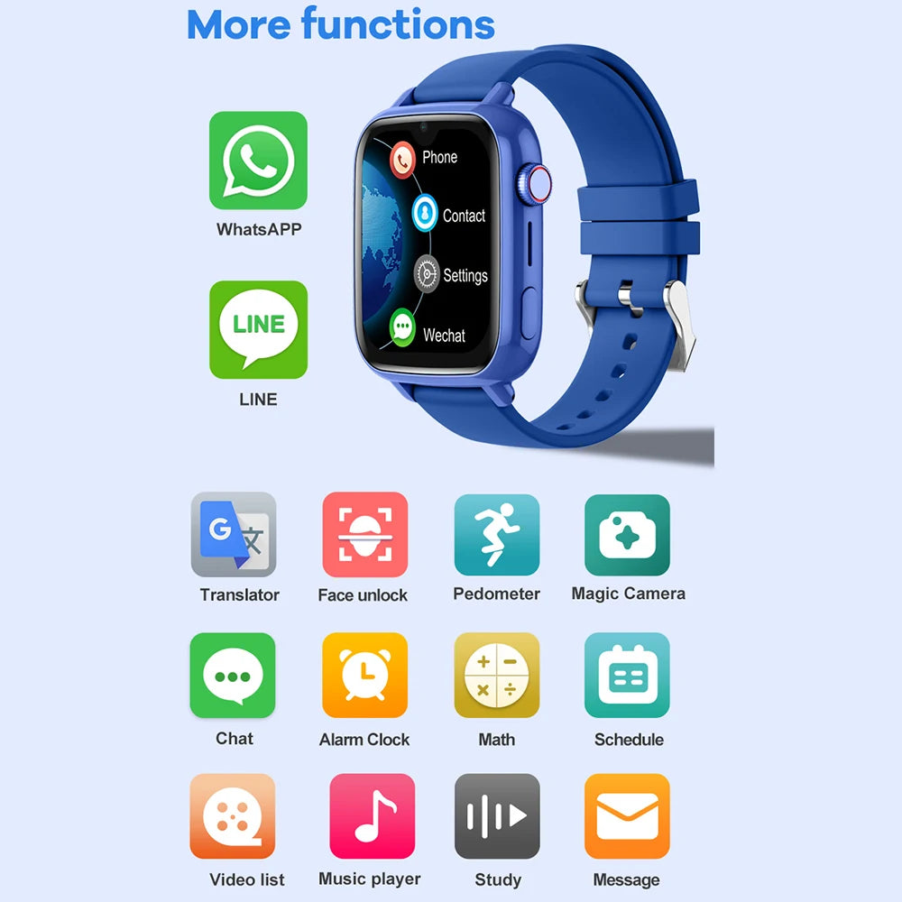 4G Kids Smartwatch – GPS & Video Call