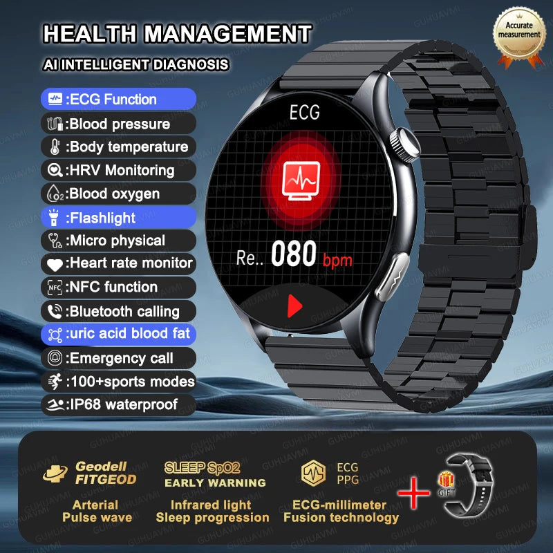 2025 ECG+PPG Smart Health Watch