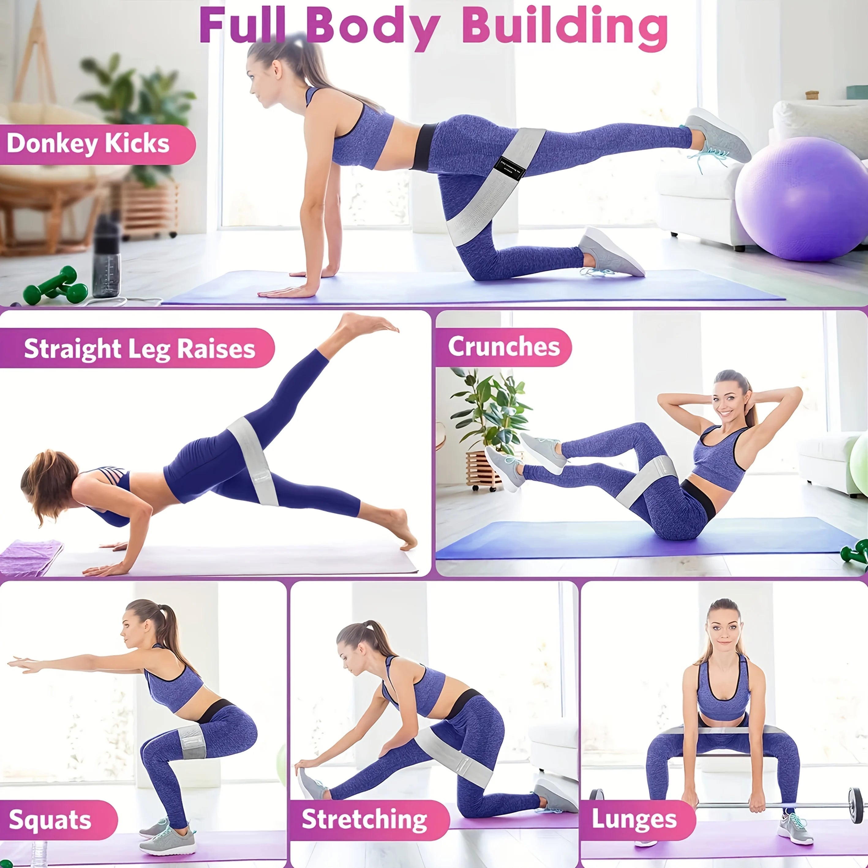 Fabric Resistance Hip & Glute Bands