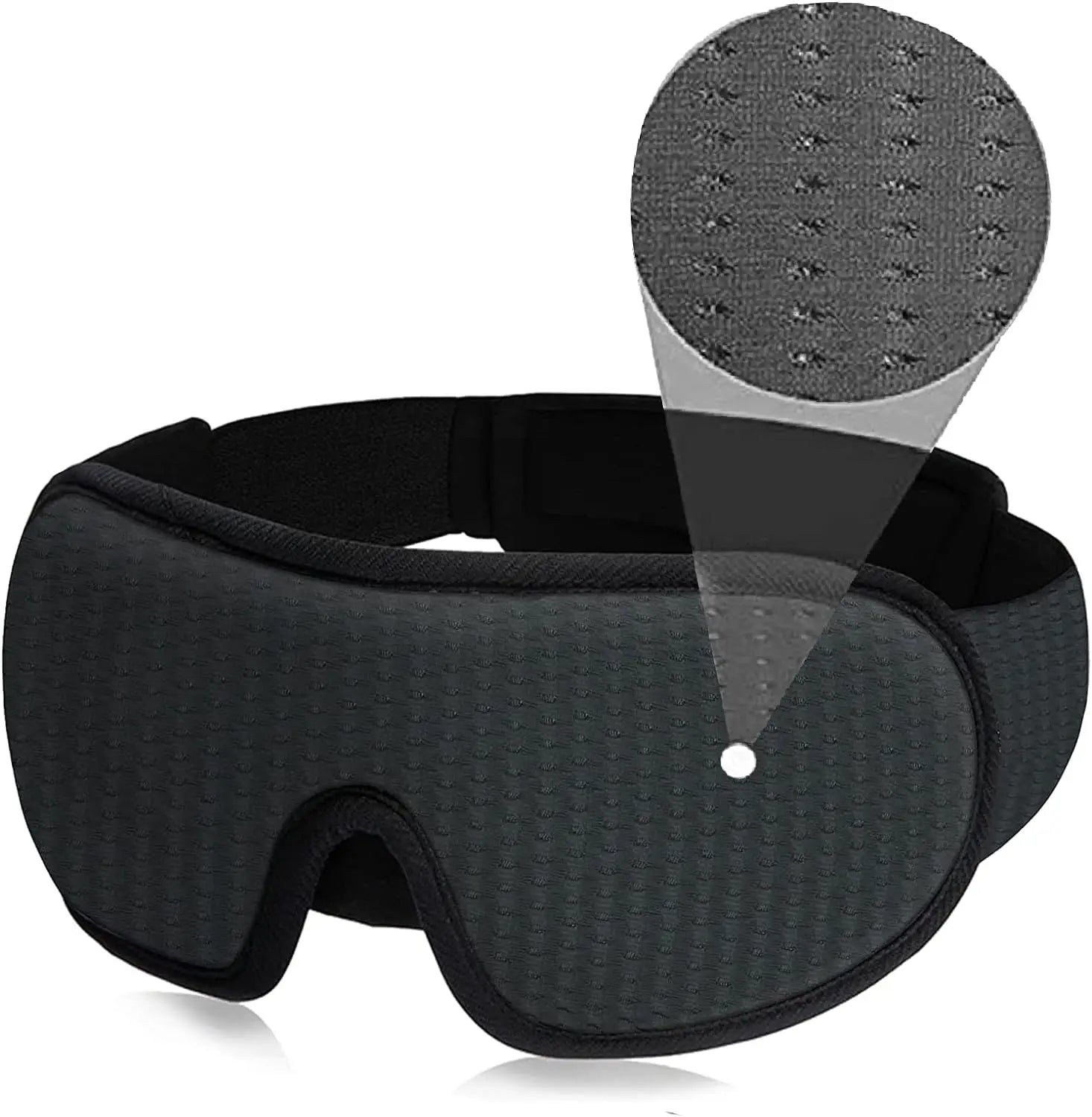 3D Padded Sleep Mask – Light-Blocking Blindfold