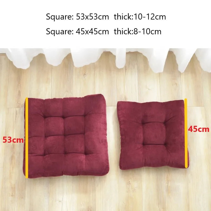 Square Floor Pillow Cushion – Thick Tufted Meditation & Yoga Seat Pad for Home or Balcony