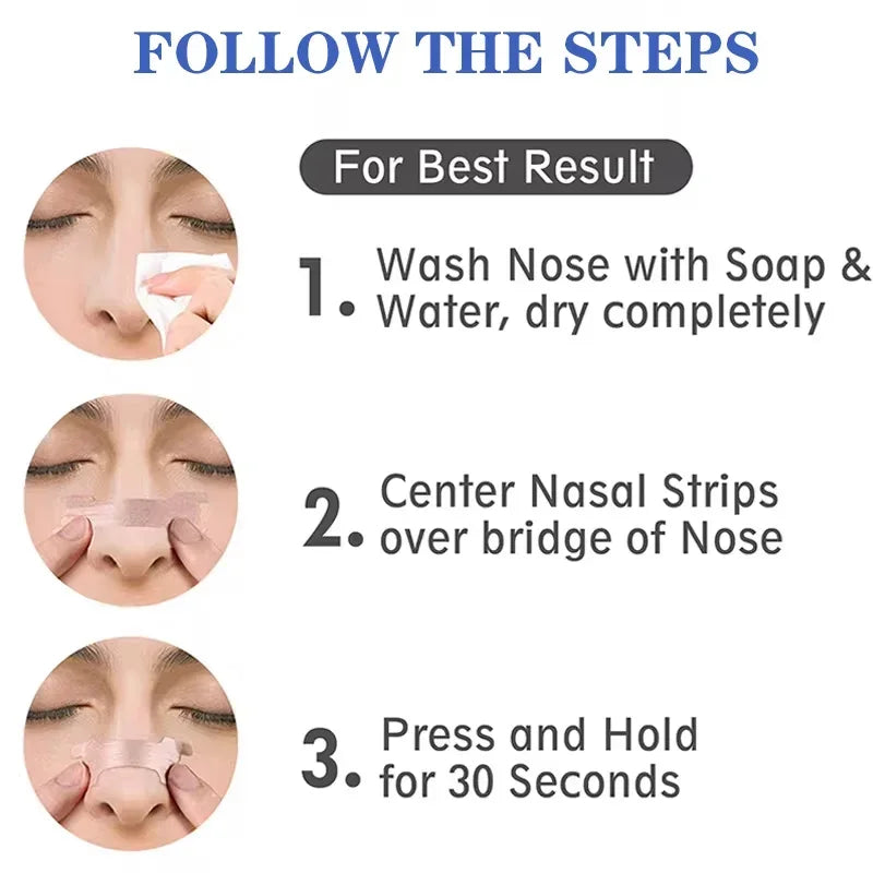 Breathable Anti-Snoring Nasal Strips – 100/200/300pcs