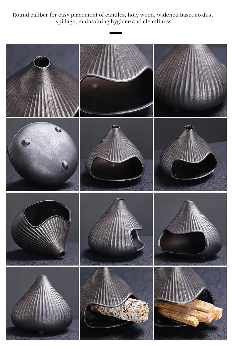 Ceramic Mount Fuji Incense Burner