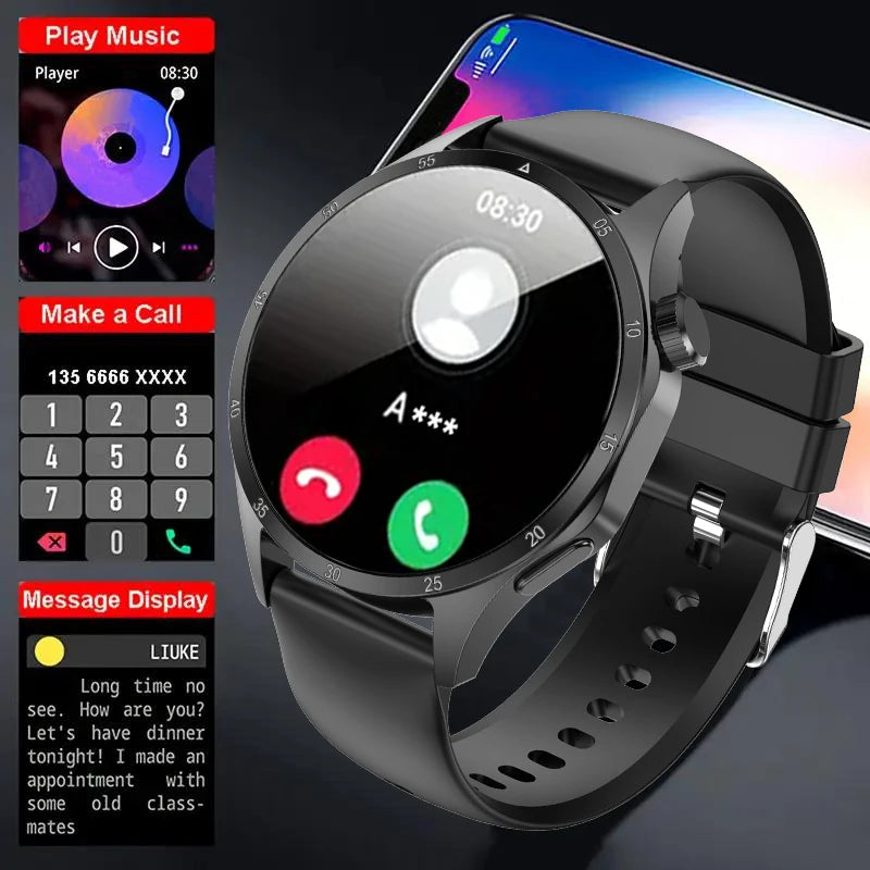 2025 Men’s GPS Smartwatch – AMOLED & NFC