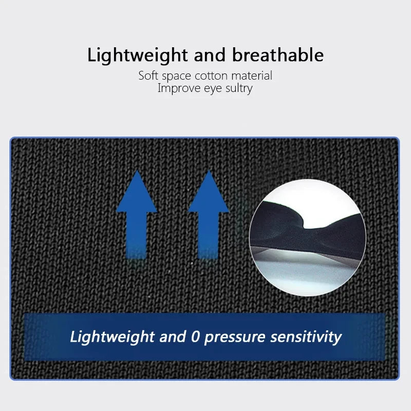 3D Sleep Mask for Side Sleepers – Contoured Light Blocking Eye Mask