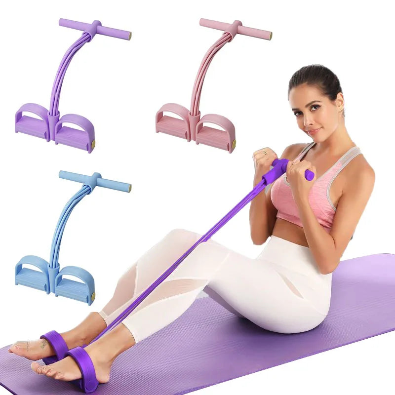 6-Tube Resistance Band with Pedal Puller
