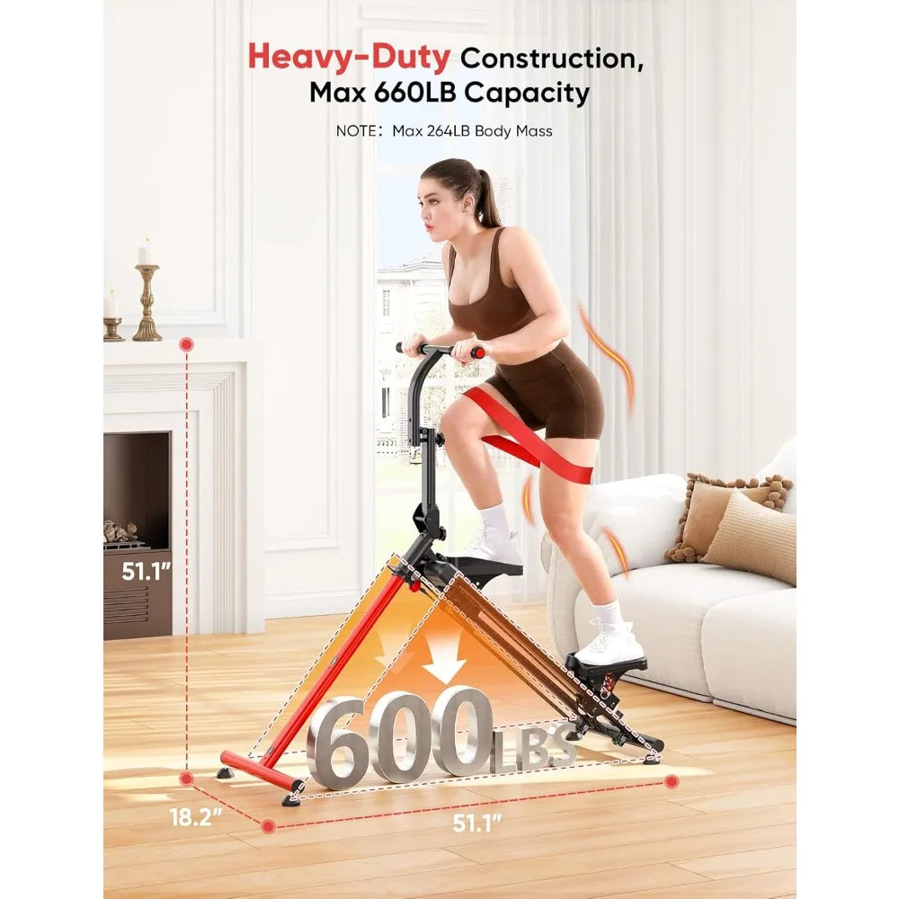 Home Fitness Stair Stepper – Adjustable & Ski Mode